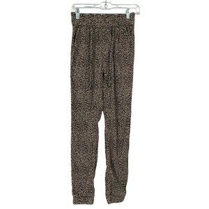 Hollister Ultra High Rise Leopard Print Jogger‎ Pants Women's XS Comfort